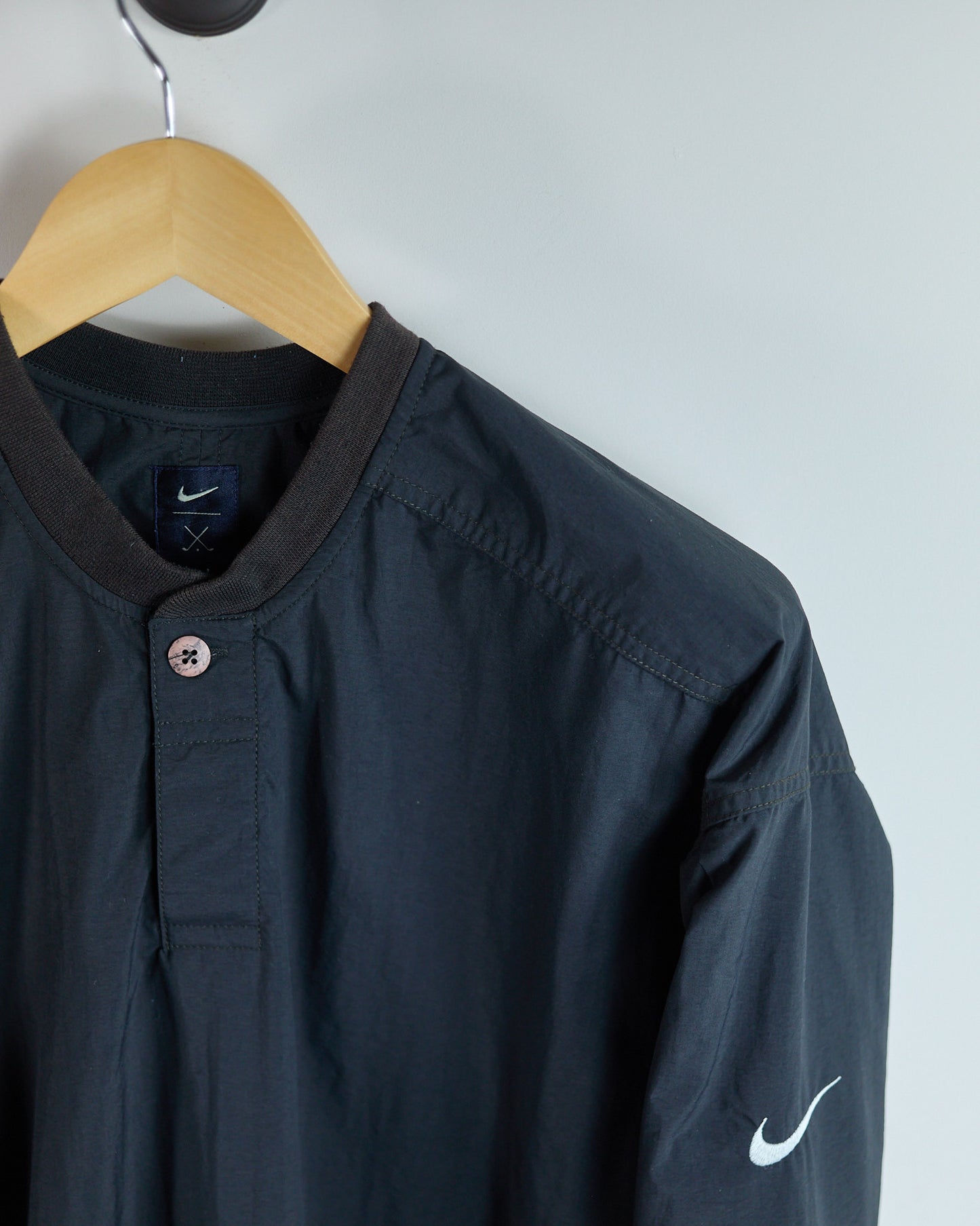 90s Nike Golf Black Windbreaker (M)