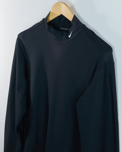 90s Nike Golf Black Long Sleeve Mock Neck (M)