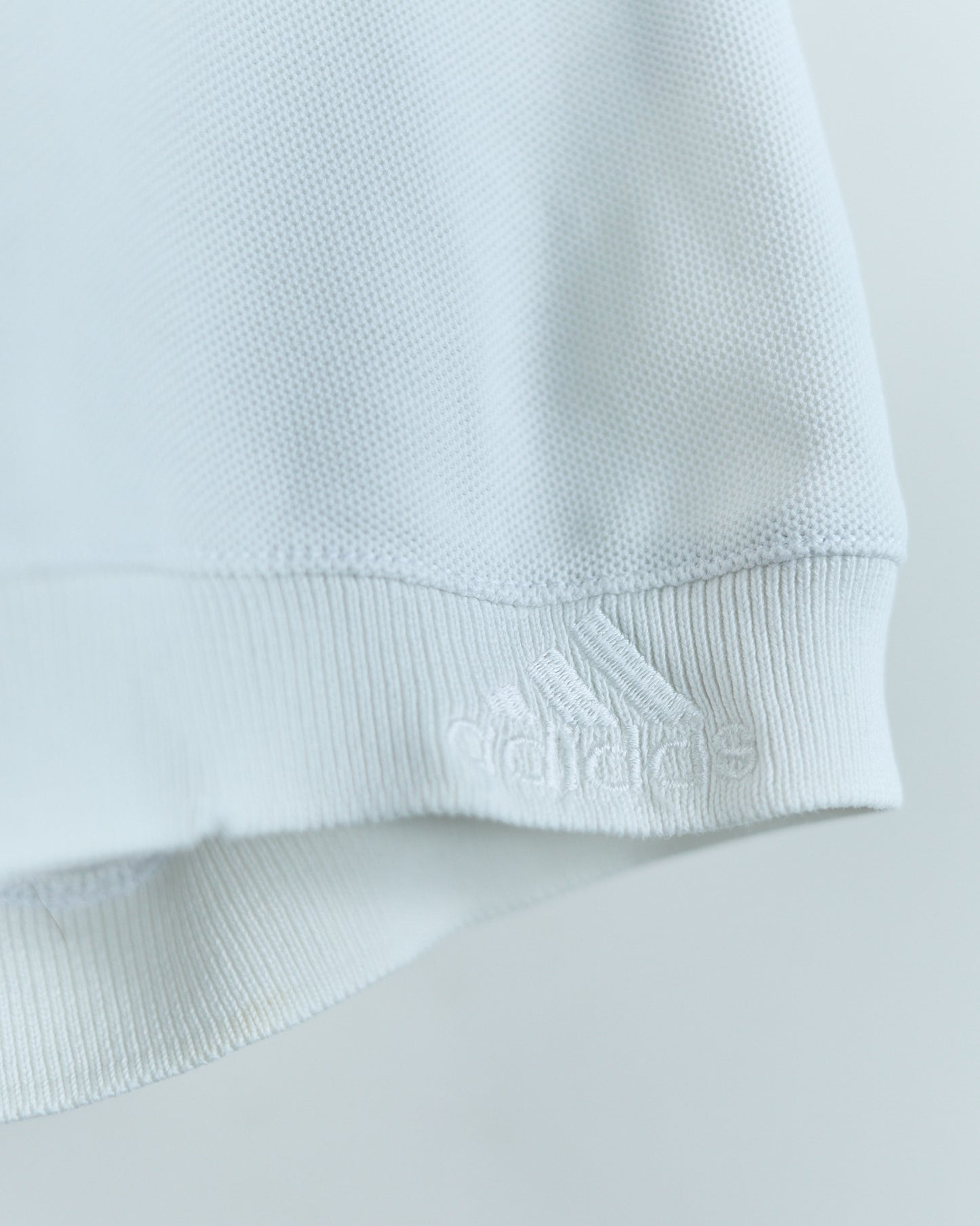90s Adidas Golf White/Black Polo (M)