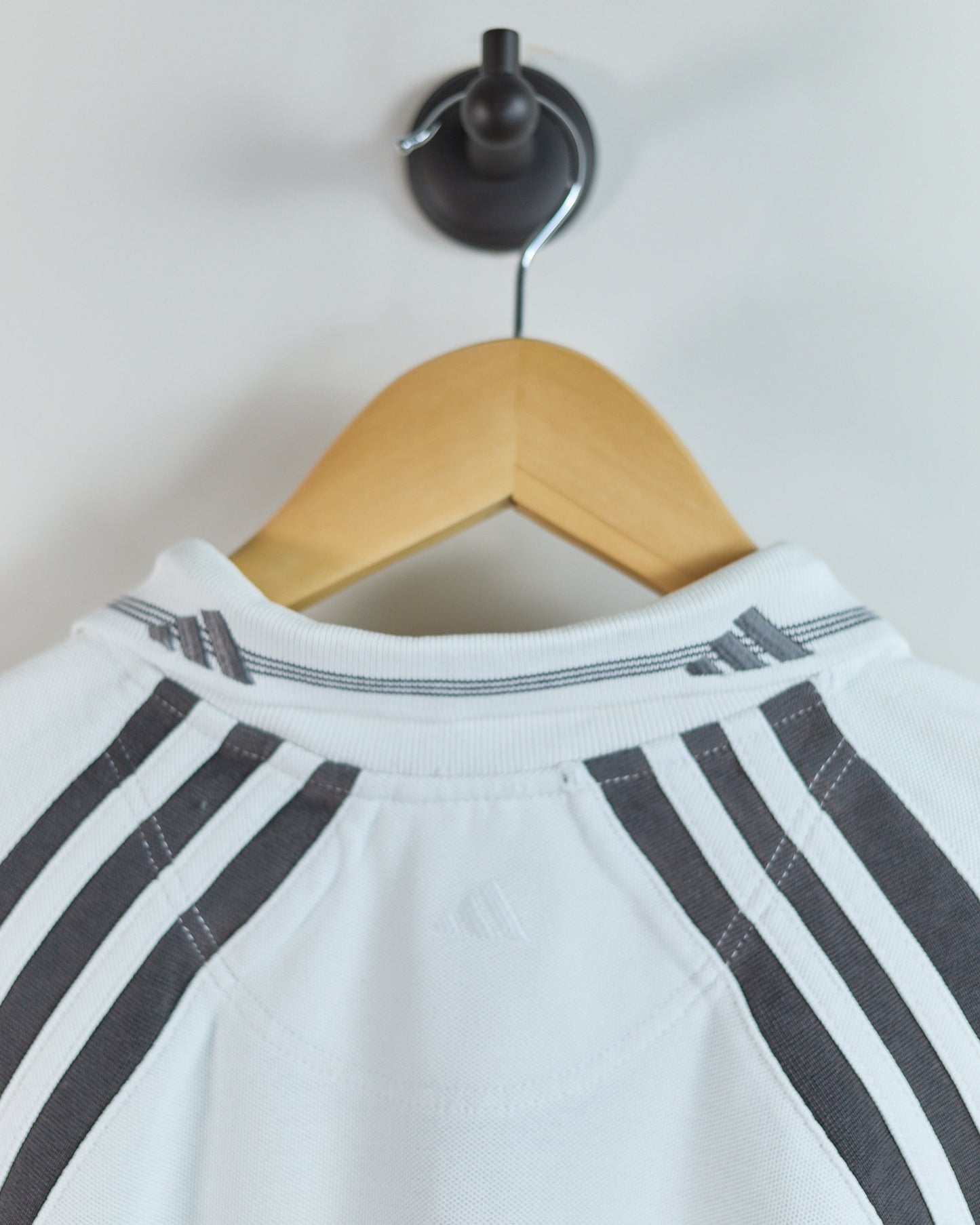 90s Adidas Golf White/Black Polo (M)