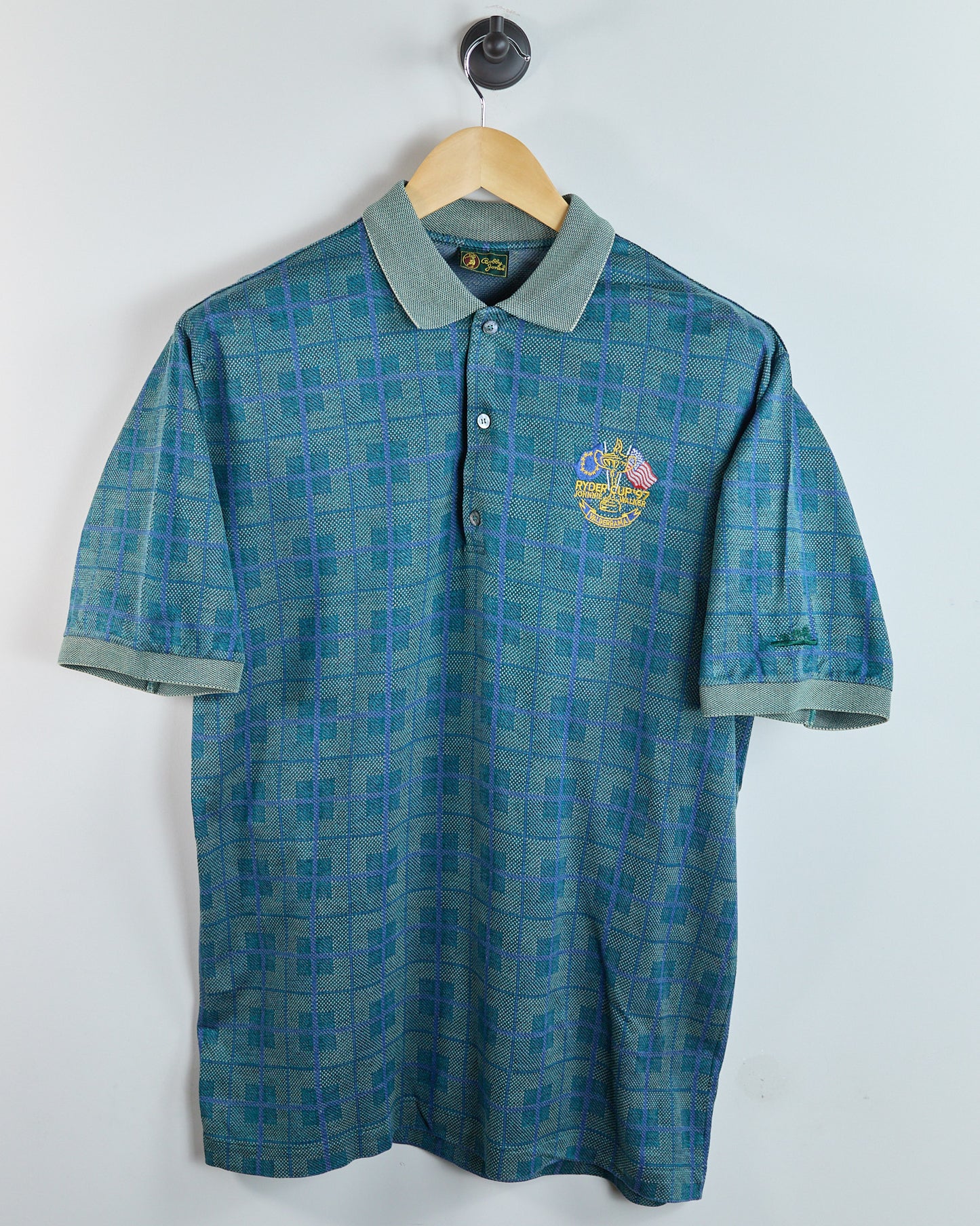 90s Bobby Jones Teal/Blue 1997 Ryder Cup Valderrama Polo (M)