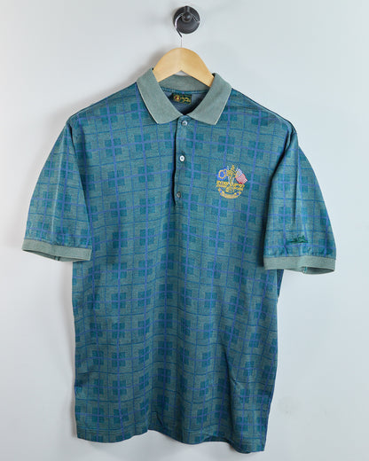 90s Bobby Jones Teal/Blue 1997 Ryder Cup Valderrama Polo (M)
