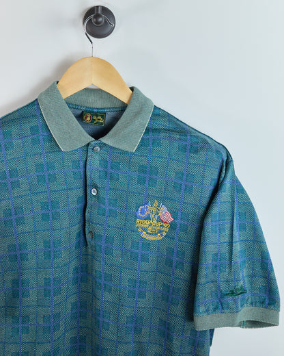 90s Bobby Jones Teal/Blue 1997 Ryder Cup Valderrama Polo (M)