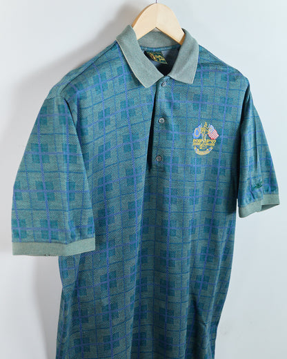 90s Bobby Jones Teal/Blue 1997 Ryder Cup Valderrama Polo (M)