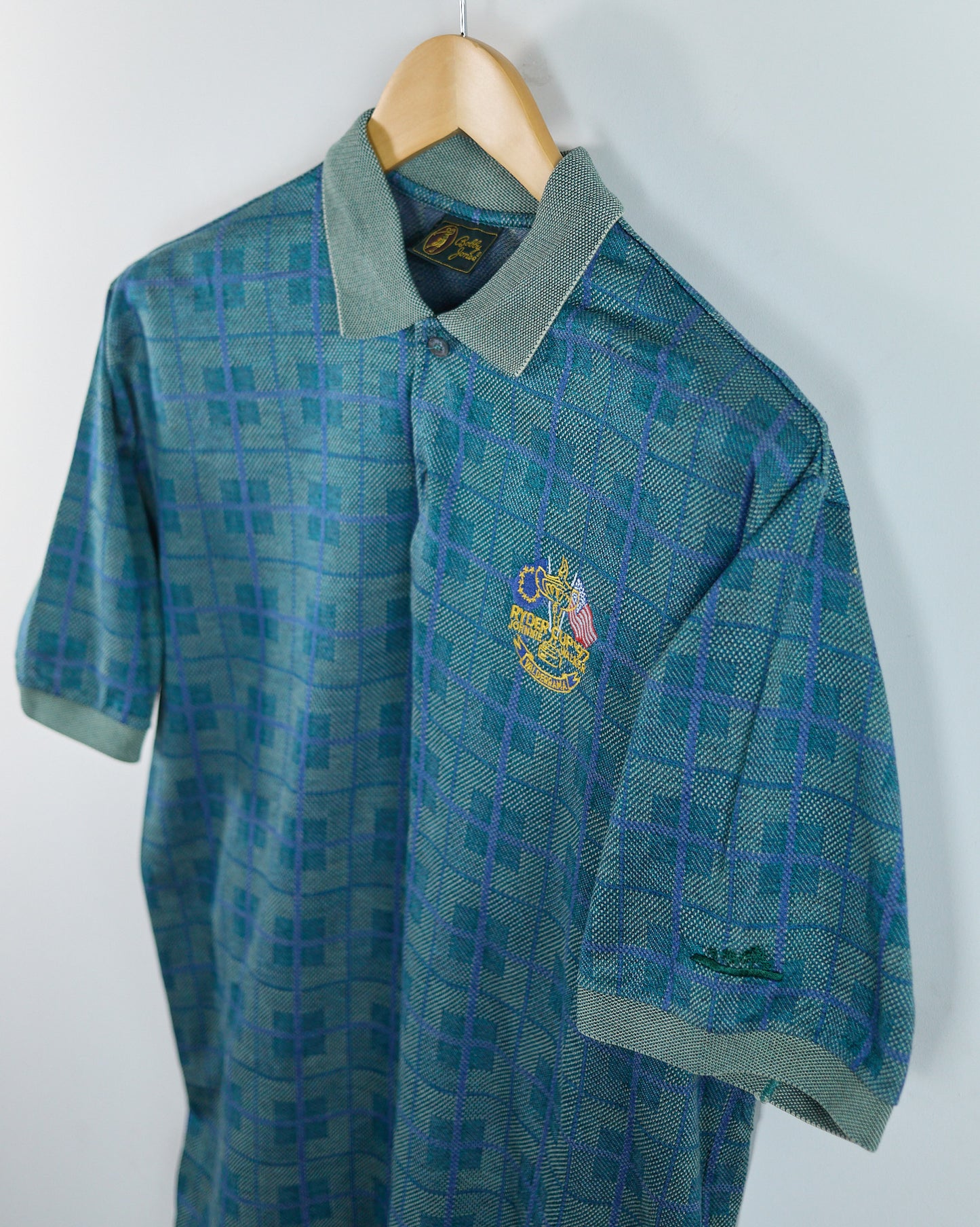 90s Bobby Jones Teal/Blue 1997 Ryder Cup Valderrama Polo (M)