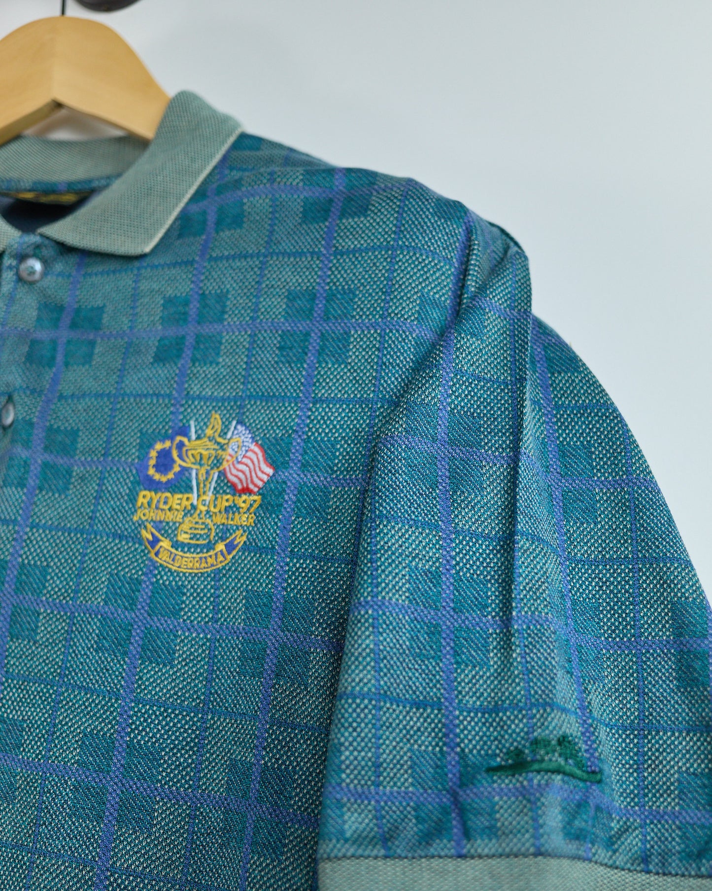 90s Bobby Jones Teal/Blue 1997 Ryder Cup Valderrama Polo (M)