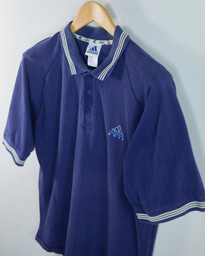 90s Adidas Golf Blue Polo (L)