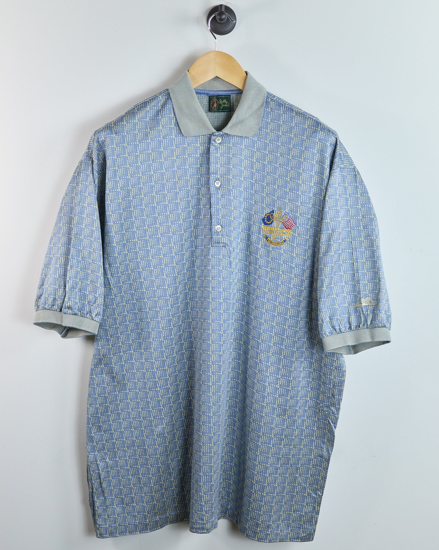 90s Bobby Jones Blue/Gold 1997 Ryder Cup Valderrama Polo (XL)