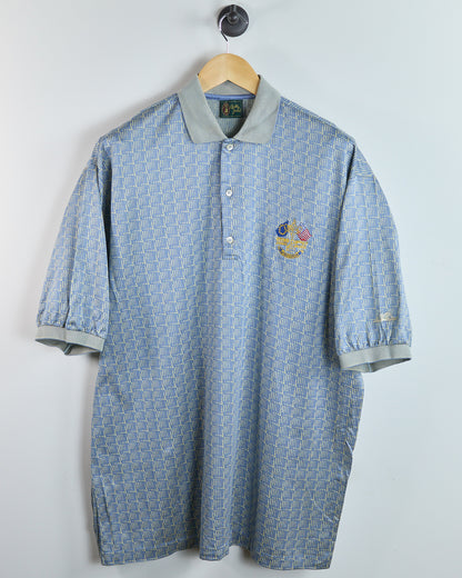 90s Bobby Jones Blue/Gold 1997 Ryder Cup Valderrama Polo (XL)