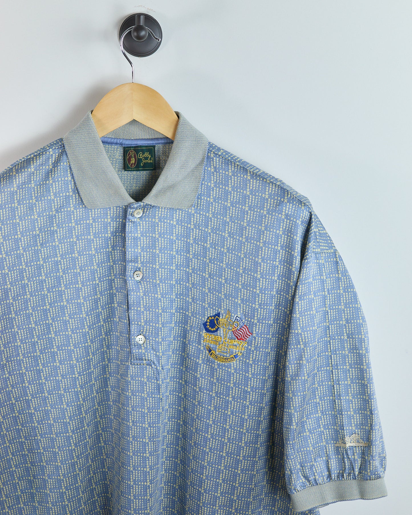 90s Bobby Jones Blue/Gold 1997 Ryder Cup Valderrama Polo (XL)