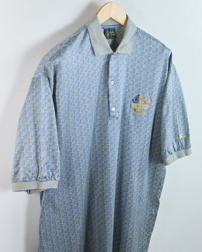 90s Bobby Jones Blue/Gold 1997 Ryder Cup Valderrama Polo (XL)