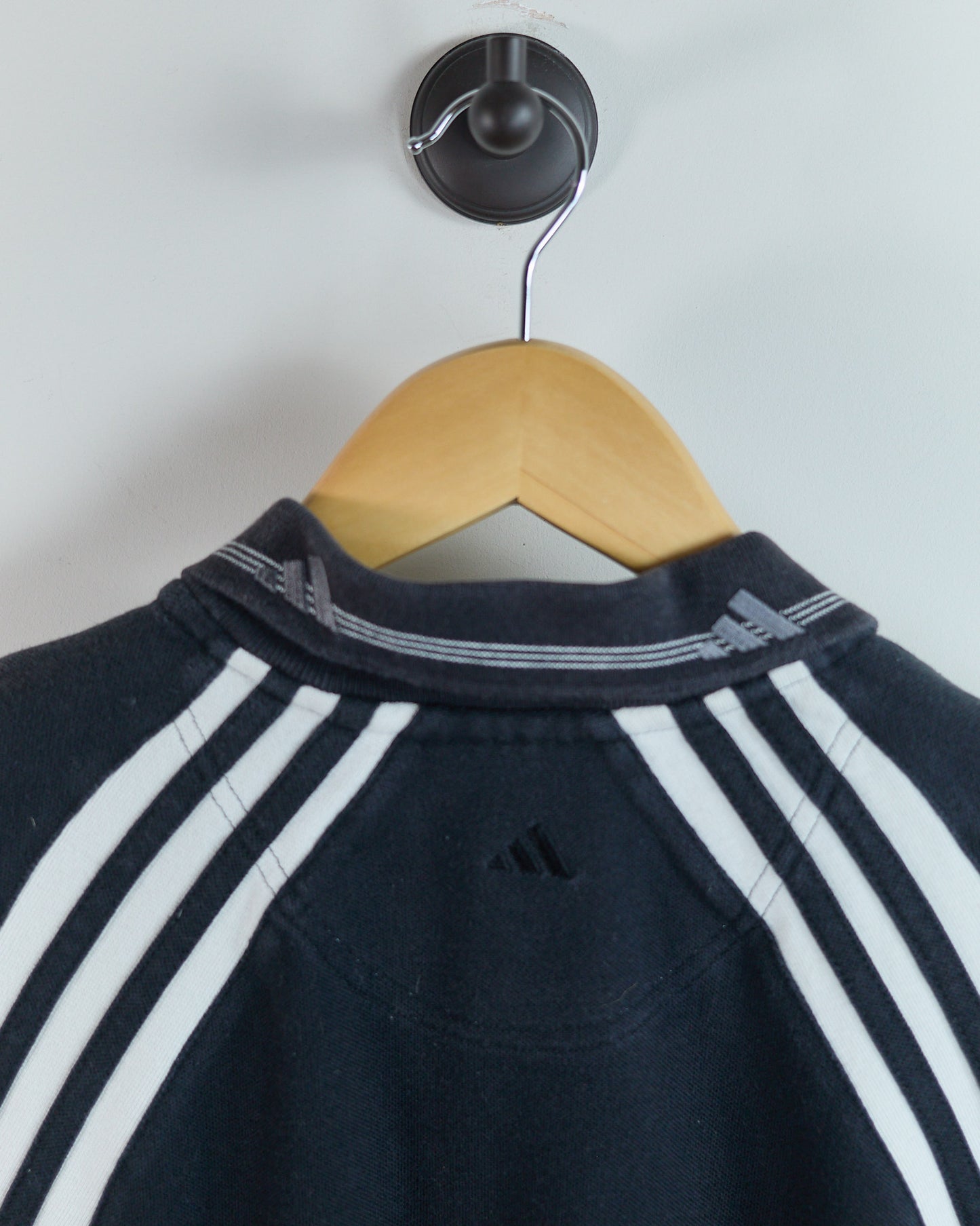 90s Adidas Golf Black/White Polo (L)