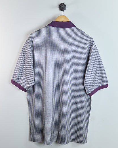 90s Bobby Jones Cream/Navy 1997 Ryder Cup Valderrama Pattern Polo, NWT (XL)