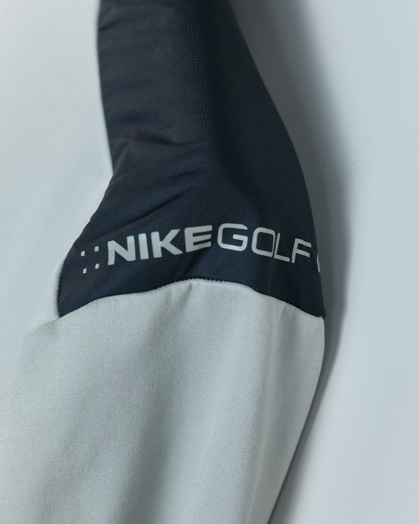 00s Nike Golf Grey/Black Quarter Zip Fleece (L)