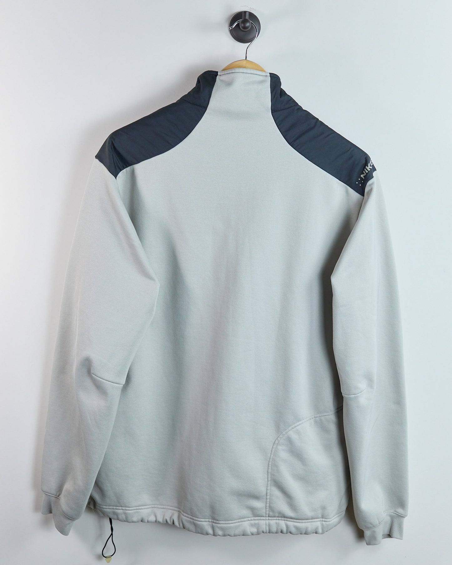 00s Nike Golf Grey/Black Quarter Zip Fleece (L)