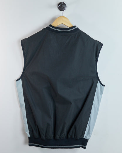 90s Mizuno Golf Black/Grey Windbreaker Vest (XL)