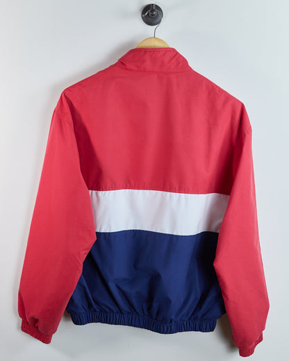 90s Mizuno Golf Red/White Zip Up Windbreaker (L)