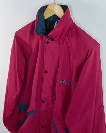 80s Adidas Golf Red Zip Up Windbreaker (S but bigger)