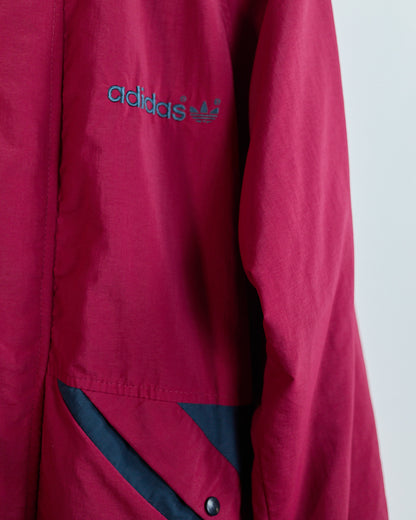 80s Adidas Golf Red Zip Up Windbreaker (S but bigger)