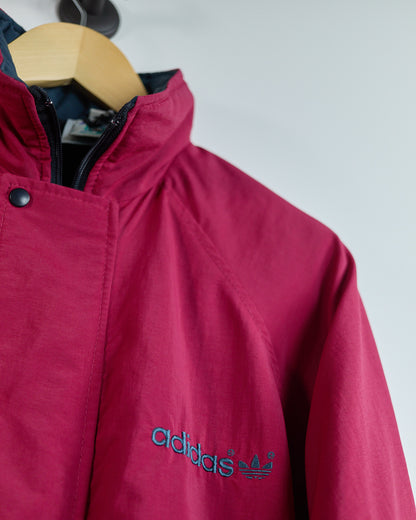 80s Adidas Golf Red Zip Up Windbreaker (S but bigger)