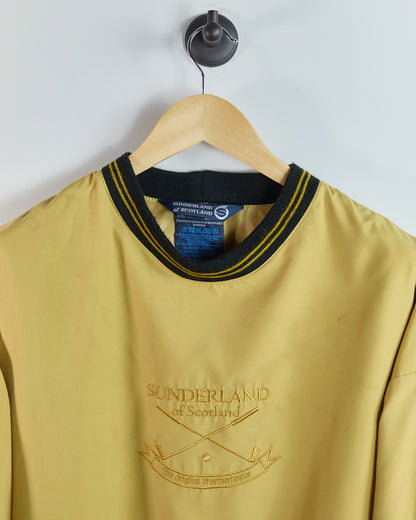 80s to early 90s Sunderland of Scotland Mustard Crew Neck Windbreaker (XL)
