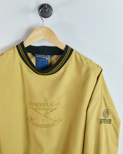 80s to early 90s Sunderland of Scotland Mustard Crew Neck Windbreaker (XL)