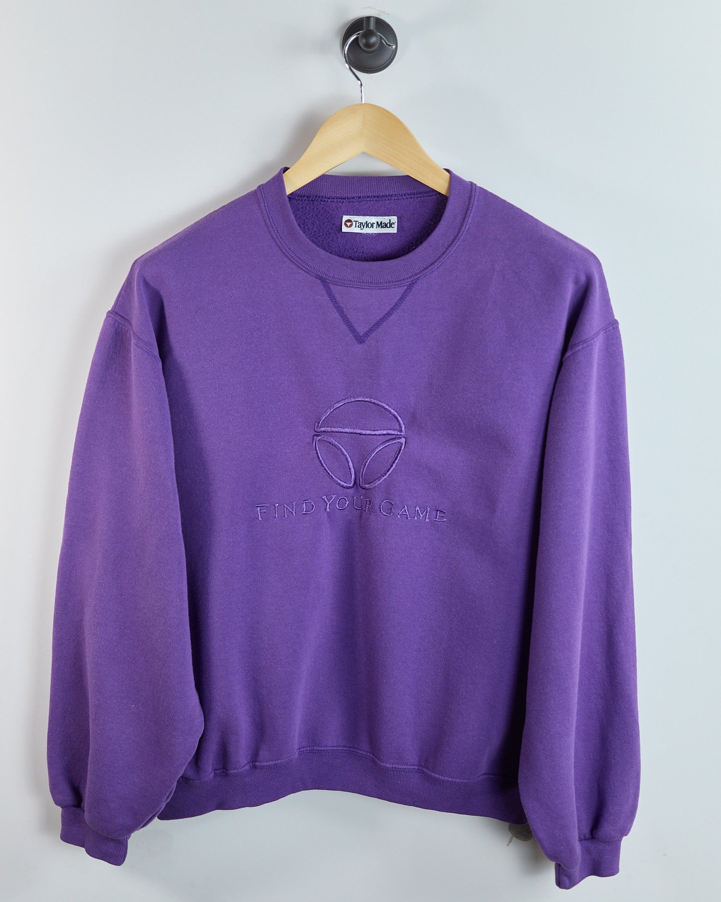 80s to early 90s TaylorMade Purple Crew Neck Jumper (S (fits M))