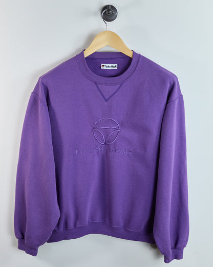 80s to early 90s TaylorMade Purple Crew Neck Jumper (S (fits M))