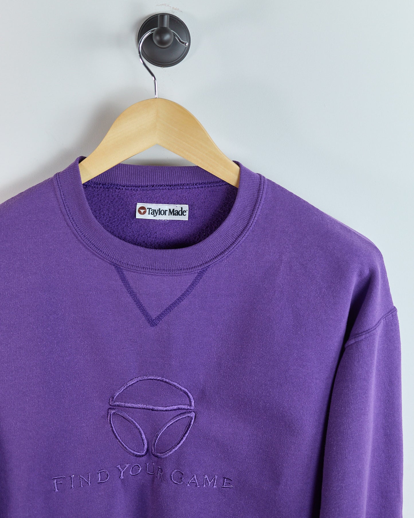 80s to early 90s TaylorMade Purple Crew Neck Jumper (S (fits M))