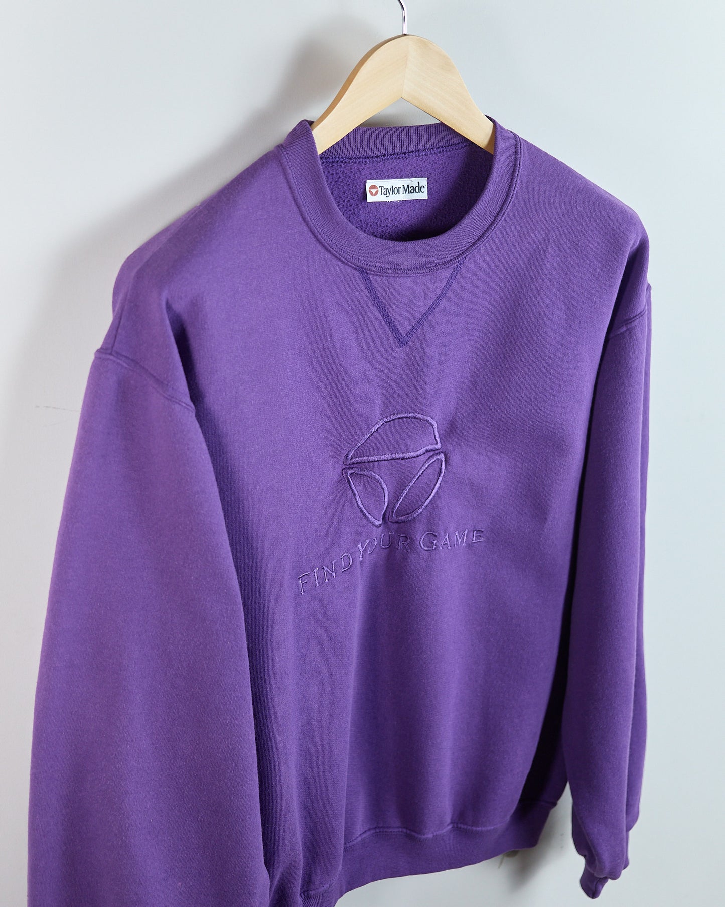 80s to early 90s TaylorMade Purple Crew Neck Jumper (S (fits M))