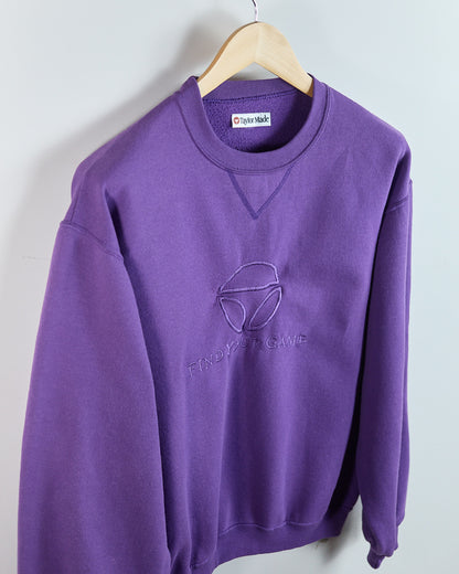 80s to early 90s TaylorMade Purple Crew Neck Jumper (S (fits M))