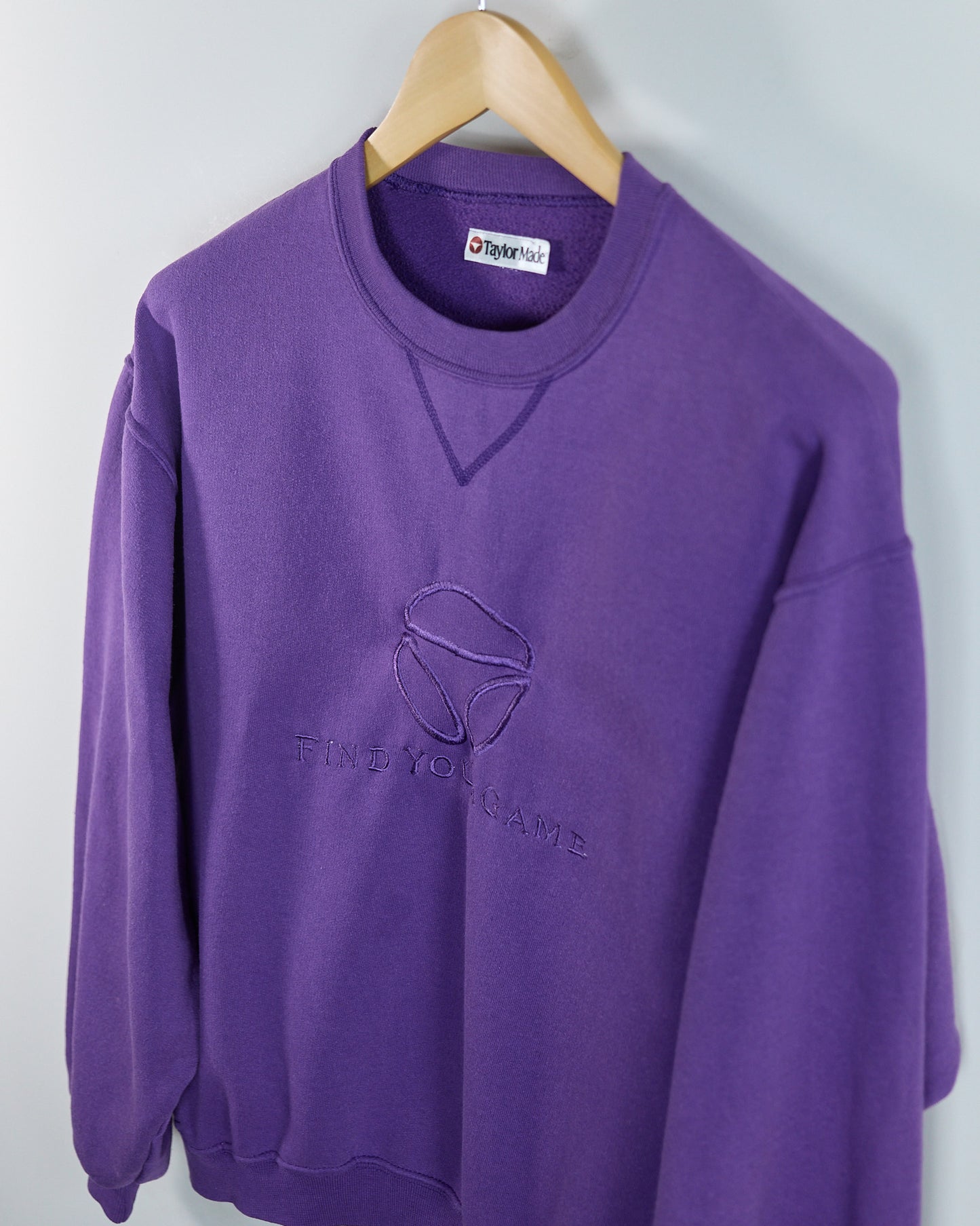 80s to early 90s TaylorMade Purple Crew Neck Jumper (S (fits M))