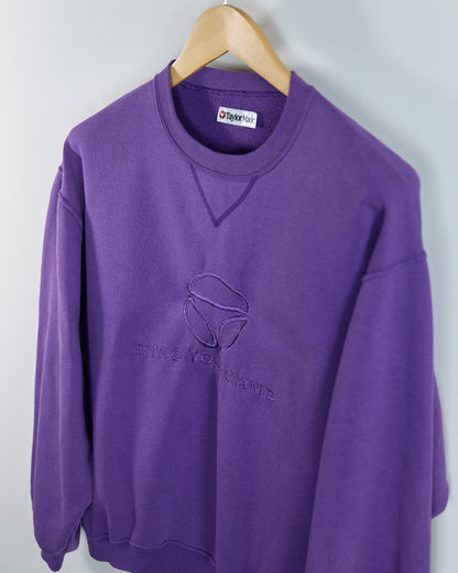 80s to early 90s TaylorMade Purple Crew Neck Jumper (S (fits M))