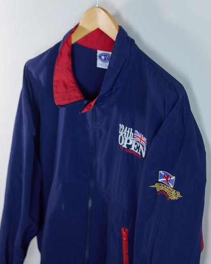 90s Starbus Weather Screen Blue/Red Limited Edition for 124th Open at St Andrews Full Zip Windbreaker (XL)