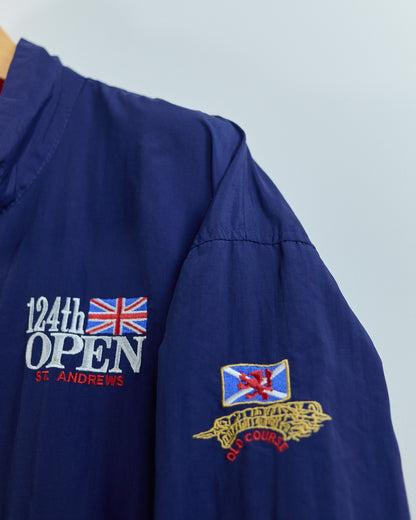 90s Starbus Weather Screen Blue/Red Limited Edition for 124th Open at St Andrews Full Zip Windbreaker (XL)