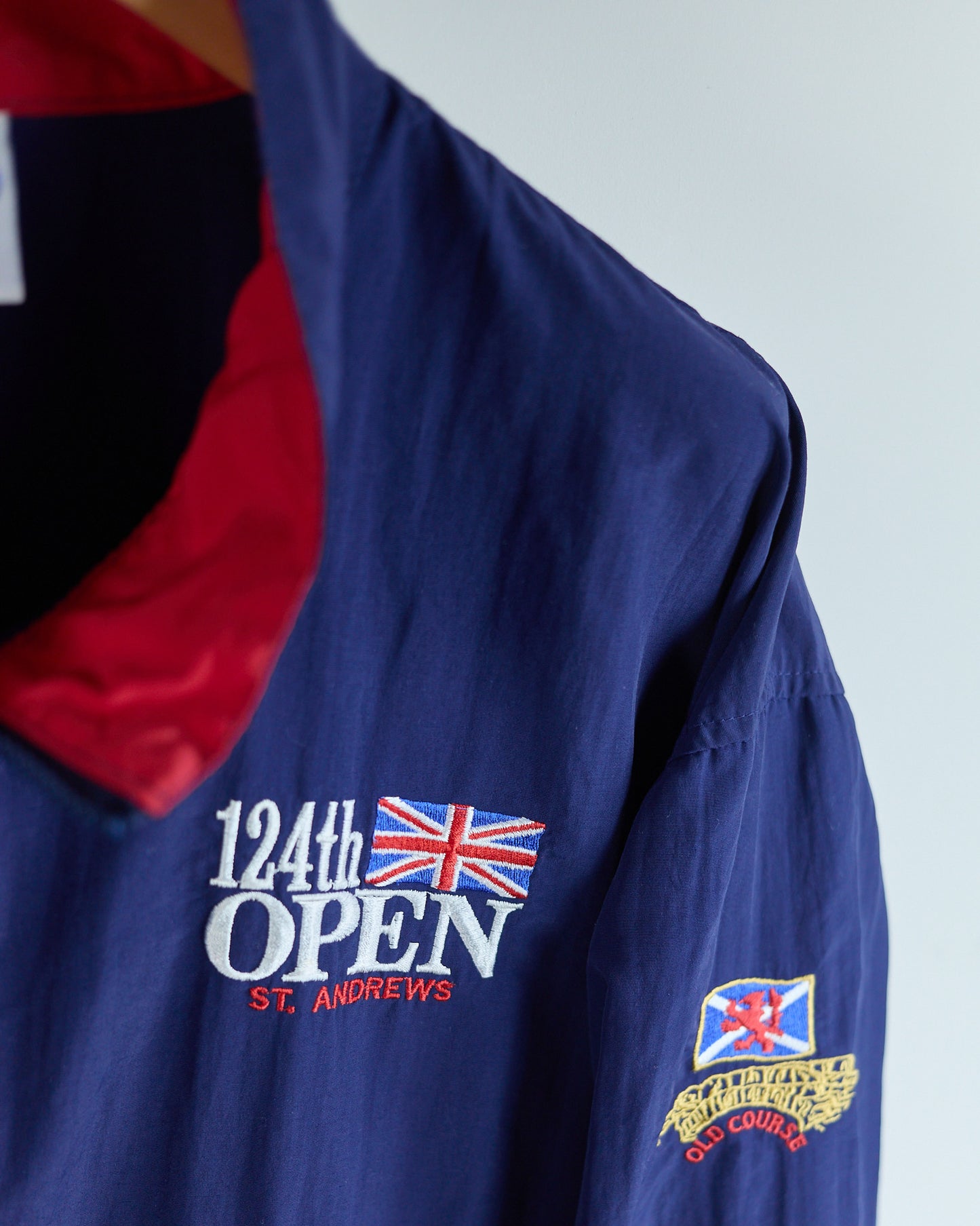90s Starbus Weather Screen Blue/Red Limited Edition for 124th Open at St Andrews Full Zip Windbreaker (XL)