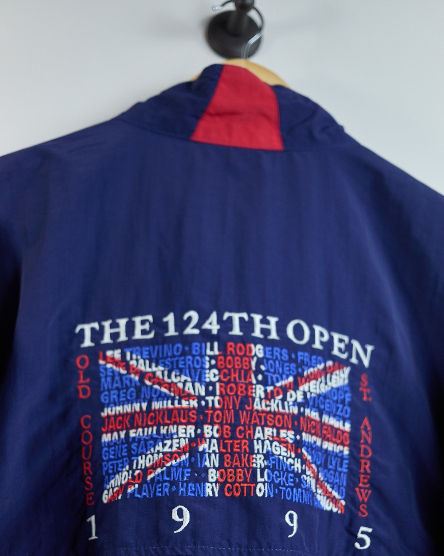 90s Starbus Weather Screen Blue/Red Limited Edition for 124th Open at St Andrews Full Zip Windbreaker (XL)