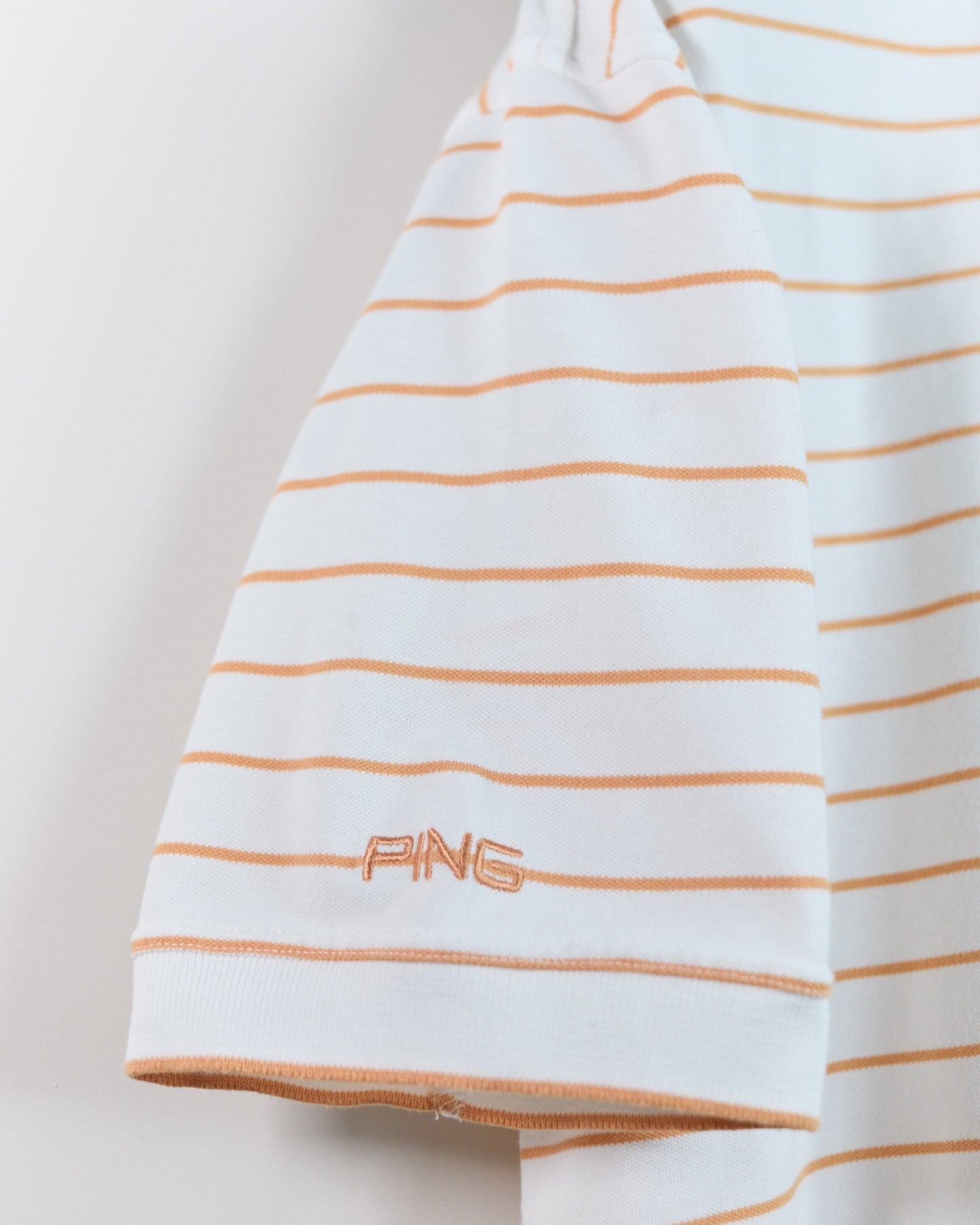90s Ping White/Orange Polo (XL)