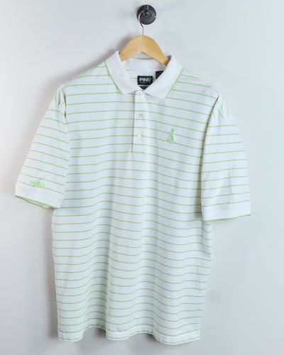 90s Ping White/Green Polo (XL)