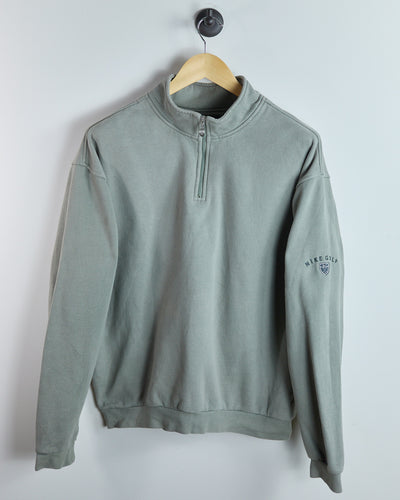 90s Nike Golf Olive/Green Quarter Zip Jumper (L)