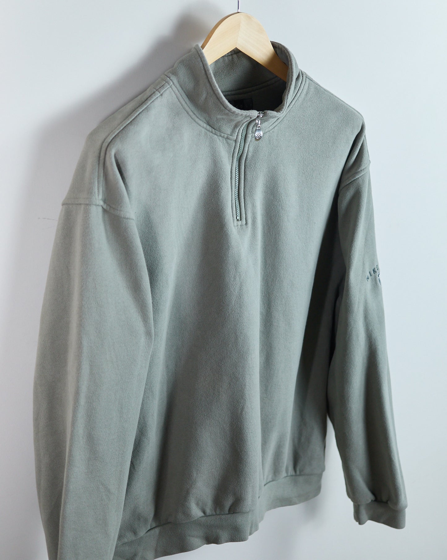 90s Nike Golf Olive/Green Quarter Zip Jumper (L)