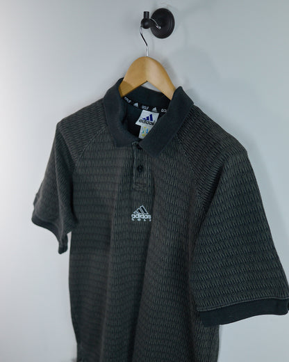 90s Adidas Golf Green/Black Polo (M)