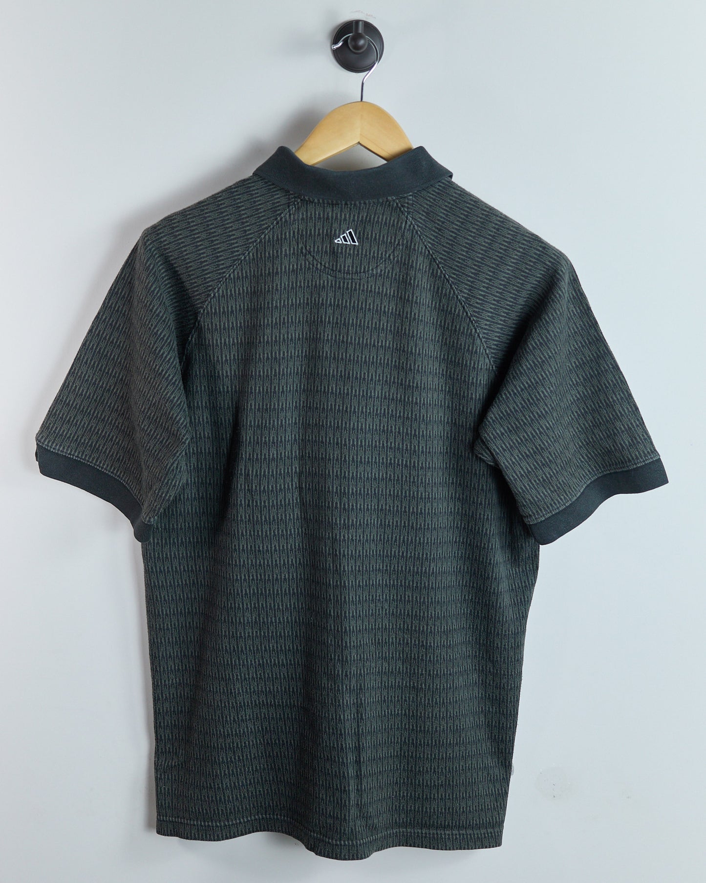90s Adidas Golf Green/Black Polo (M)