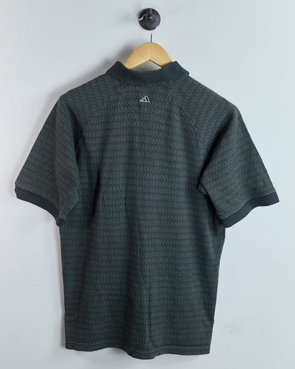 90s Adidas Golf Green/Black Polo (M)