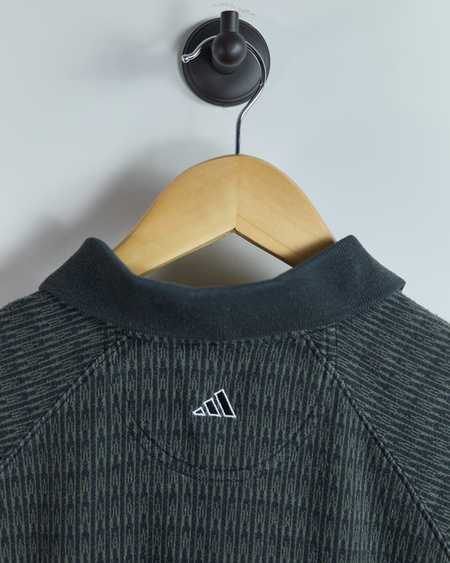 90s Adidas Golf Green/Black Polo (M)