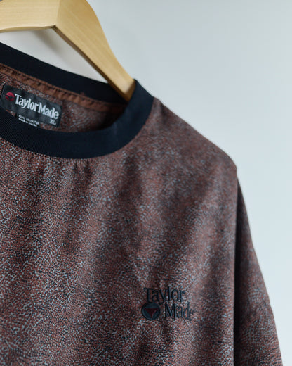 80s to early 90s TaylorMade Rust/Terracotta Crew Neck Windbreaker (XL)