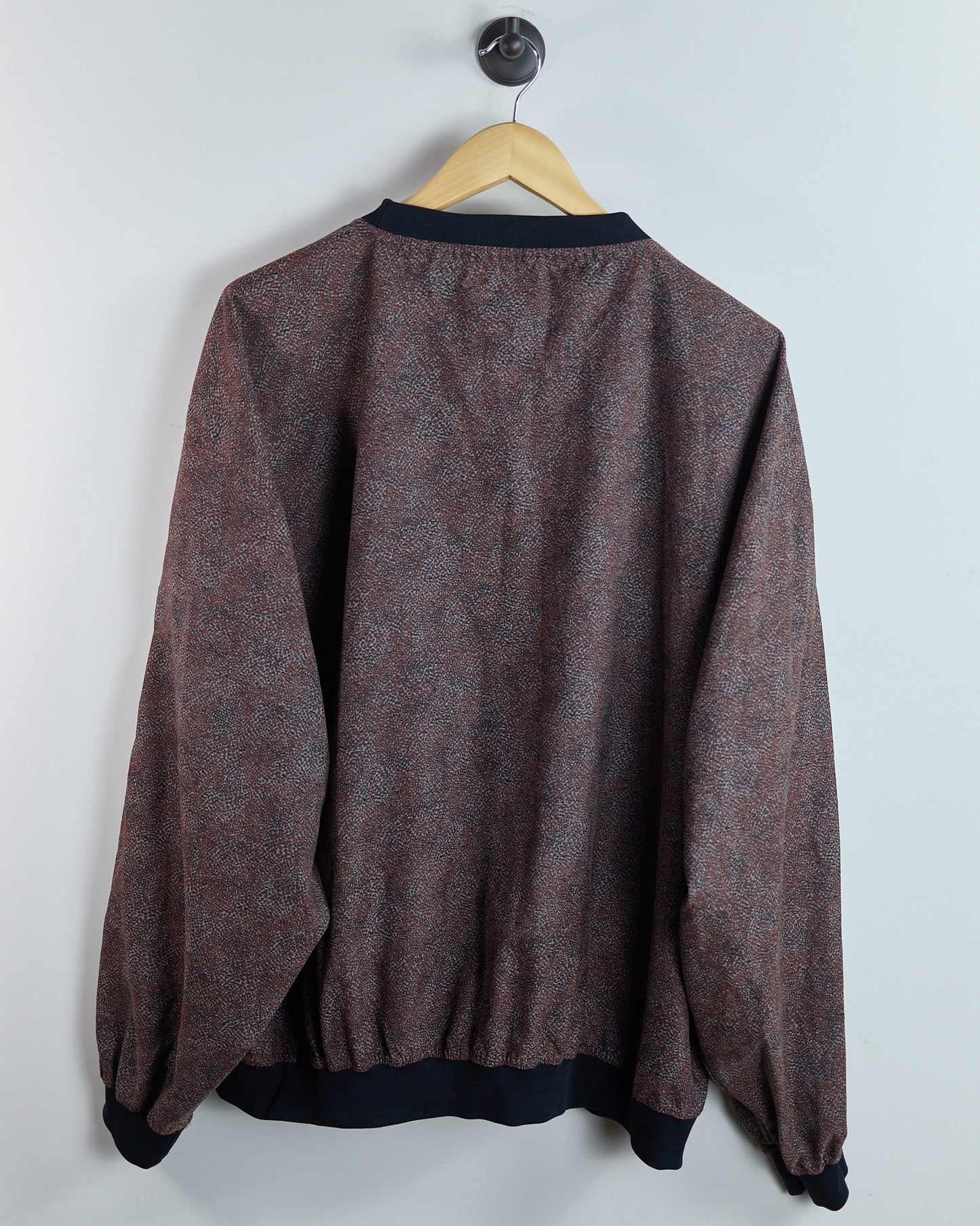 80s to early 90s TaylorMade Rust/Terracotta Crew Neck Windbreaker (XL)