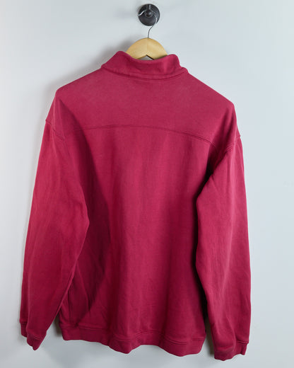 90s Nike Golf Red Quarter Zip Jumper (L)