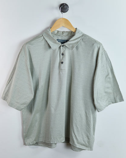 90s Nike Golf White/Navy Polo (XL)