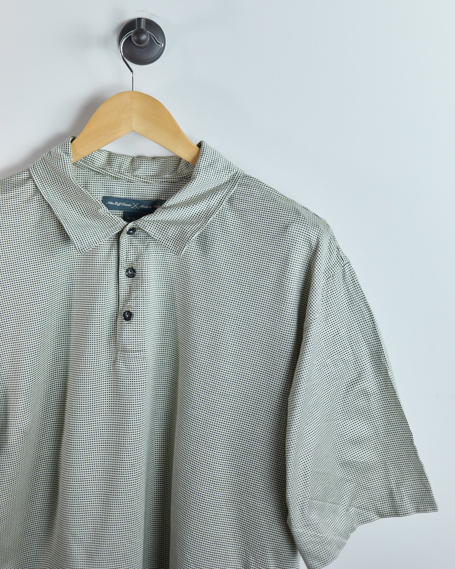 90s Nike Golf White/Navy Polo (XL)